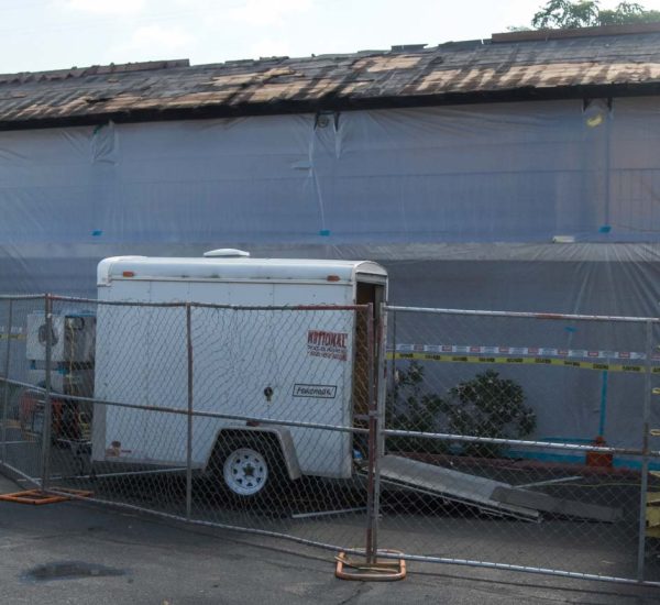 environmental remediation projects in Arizona with asbestos containment setup